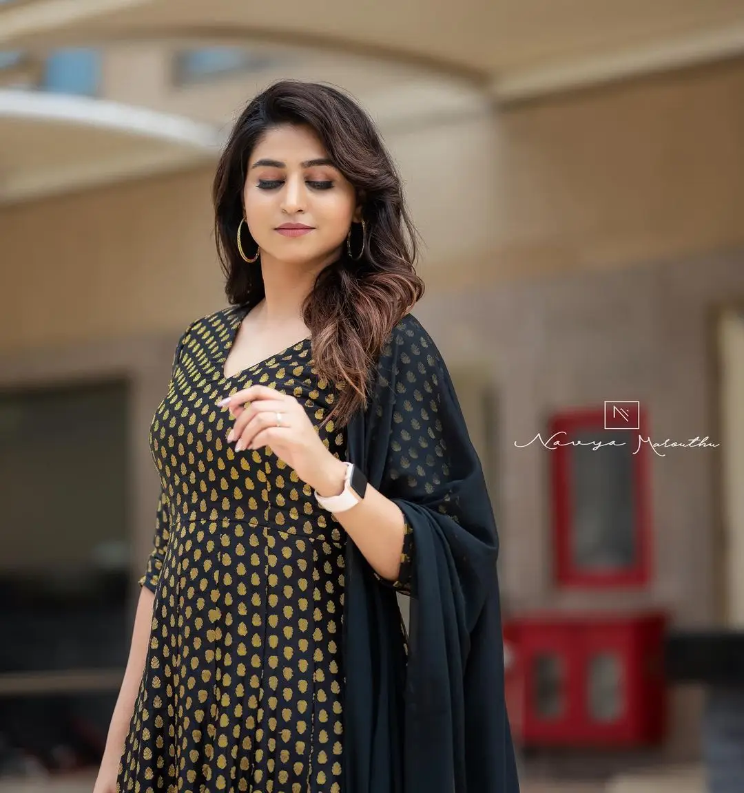 Varshini Sounderajan Wearing Black Gown